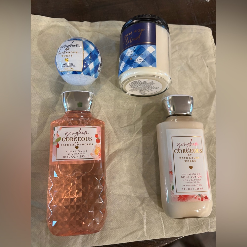 Gingham Bath and Body Works Bundle